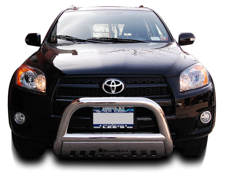 3" Bull Bar with Skid Plate - Wide Design fits: 2006-2018 Toyota RAV4 and 2015-2021 Lexus NX in Stainless Steel