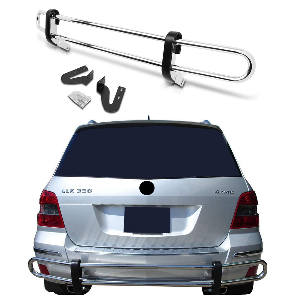 Rear Double Pipe (DP398) Bumper Guard fits Mercedes Benz GLK 2009-2015