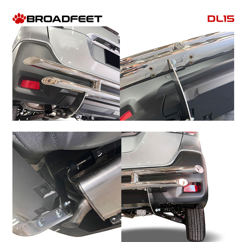 Rear Double Layer: (DL15) Bumper Guard in T-304 Stainless Steel