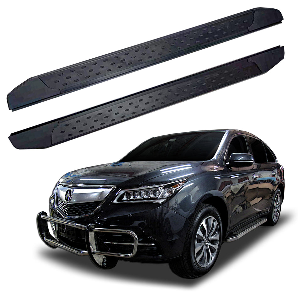 Running Boards R22 Series (RB175 BLACK) fits Acura MDX 2014-2021