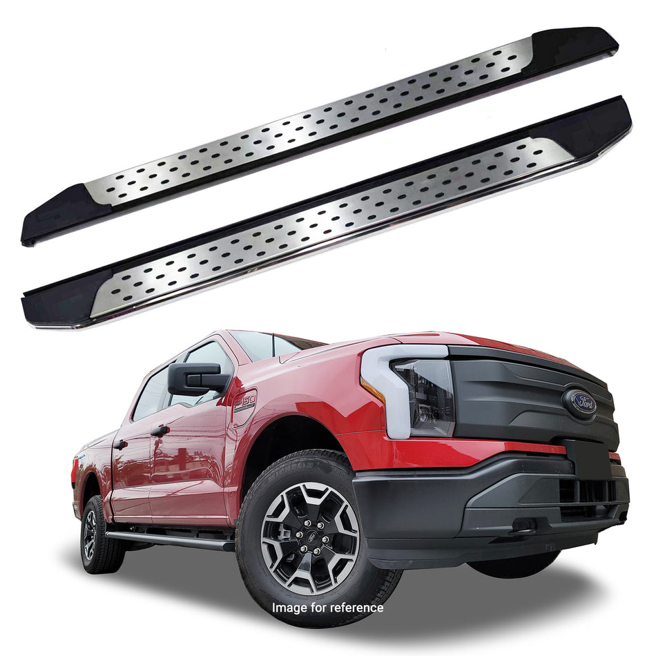 Running Board R22 Series (RB210) fits Ford F-150 2015-2025 || F-250 & F-350 2017-2025 in Stainless Steel