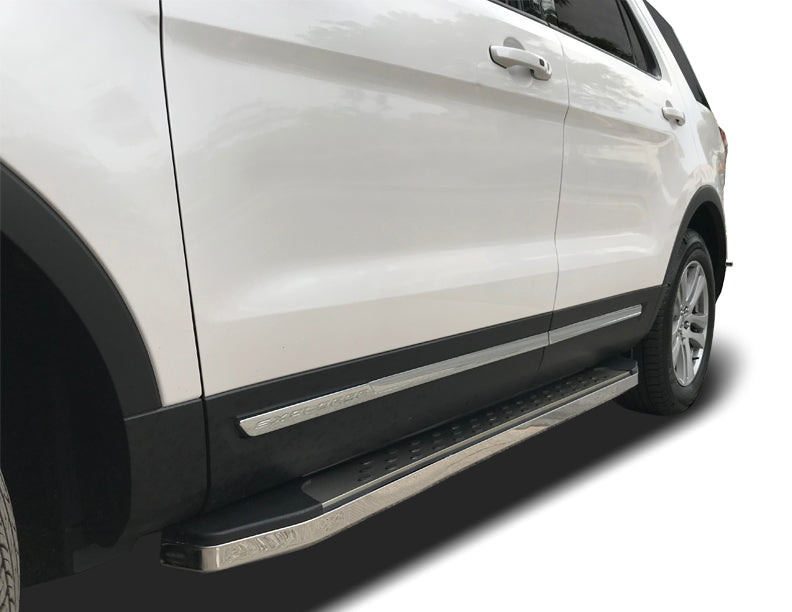 Running Boards R22 Series (RB185 BLACK) fits Ford Explorer 2011-2019 in Black