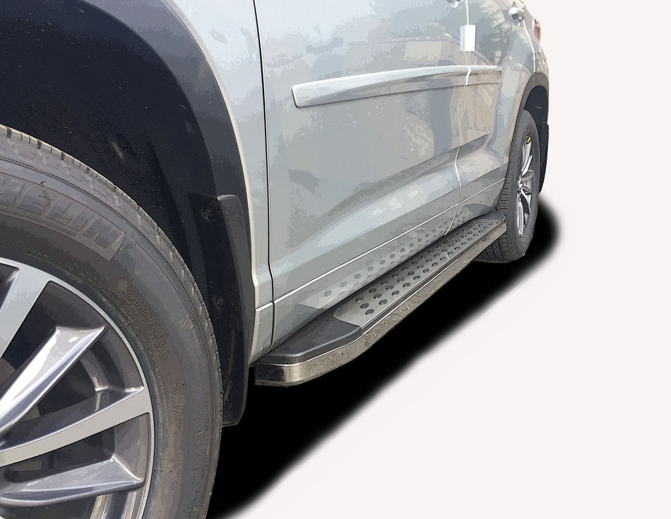 Running Boards R22 Series (RB185) fits Toyota Highlander 2008-2013 in Stainless Steel