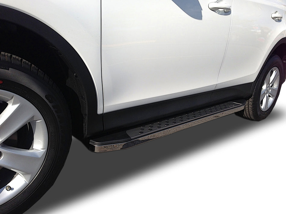 Running Board Series (RB185) fits Toyota RAV4 2006-2012 in Stainless Steel