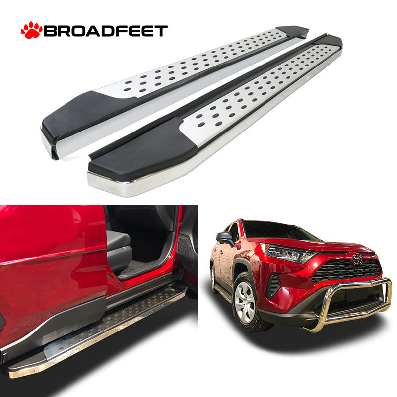 Running Board Series (RB185) fits Toyota RAV4 2019-2024 in Stainless Steel