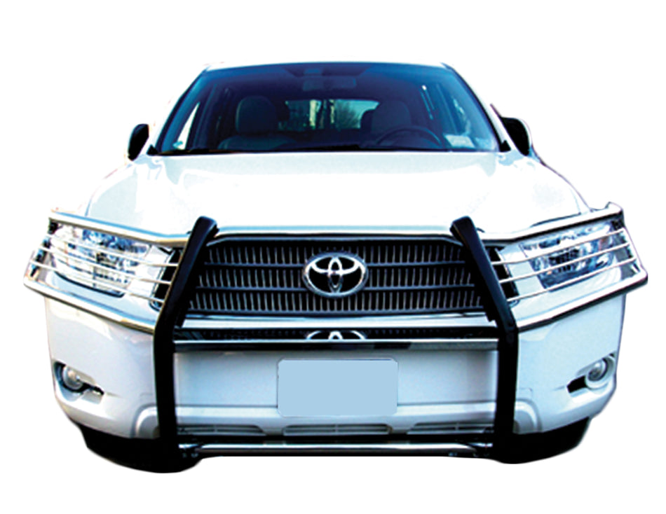 Front Grille Guard (WC732) fits 2008-2010 Toyota Highlander in Black Powder Coat